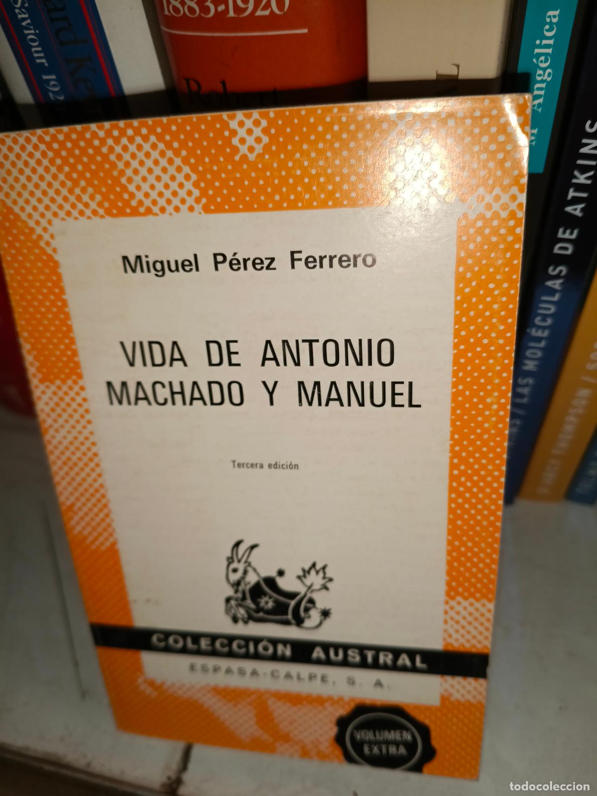 Libros de segunda mano: VIDA DE ANTONIO MACHADO Y MANUEL - P&Eacute;REZ FERRERO, MIGUEL