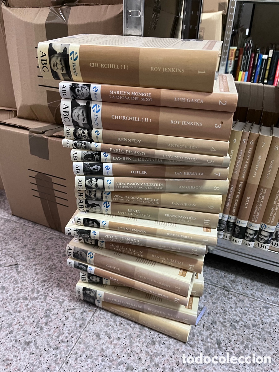 Libros de segunda mano: Blas66B colecci&oacute;n biograf&iacute;as 19 libros churchill Marilyn monroe Hitler Lenin lennon mao gandhi