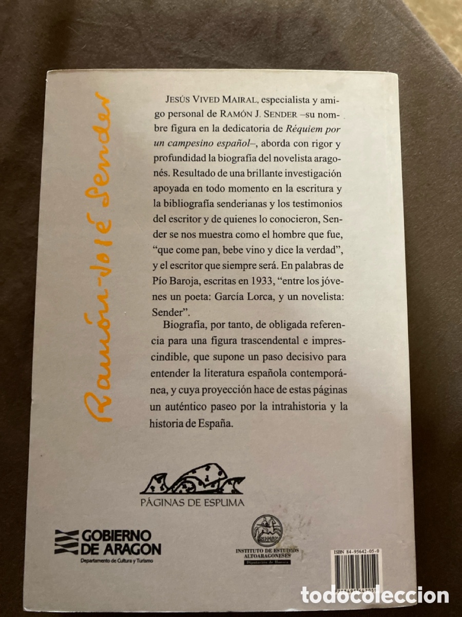 Libros de segunda mano: Ram&oacute;n J.Sender, biograf&iacute;a - Foto 2
