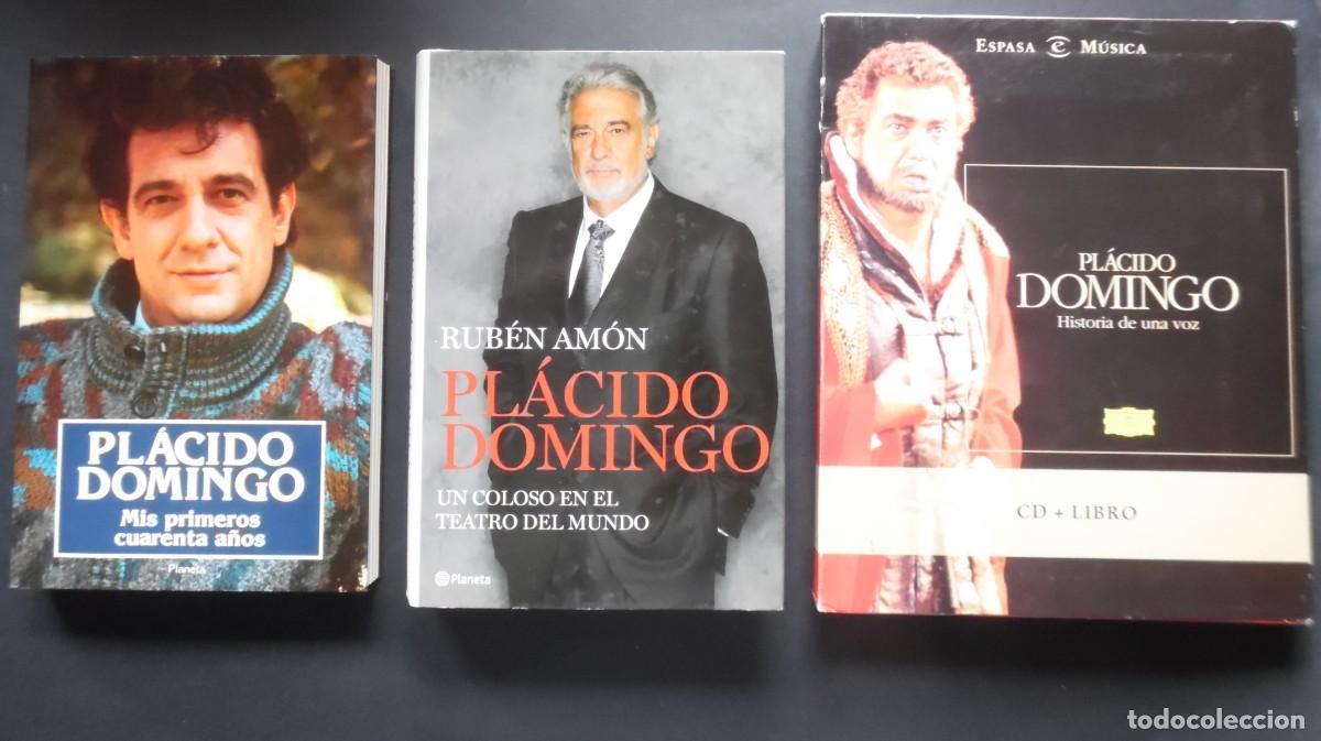 Libros de segunda mano: Pl&aacute;cido Domingo: Bio de Rub&eacute;n Am&oacute;n, Coloso teatro mundo + historia con CD + autobiograf&iacute;a