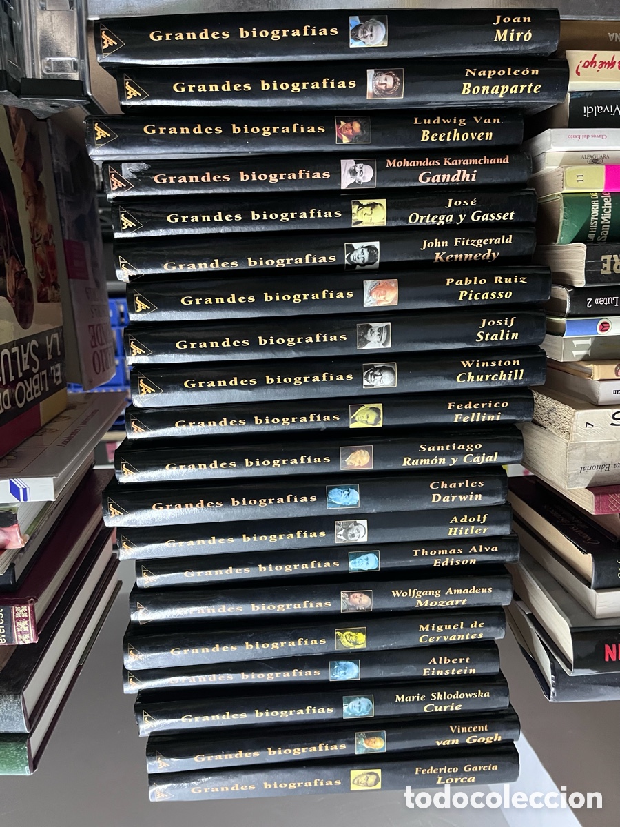 Libros de segunda mano: Colecci&oacute;n grandes biograf&iacute;as (20 libros) Lorca, Gandhi, Kennedy, Cervantes, Curie, Einstein,&hellip;