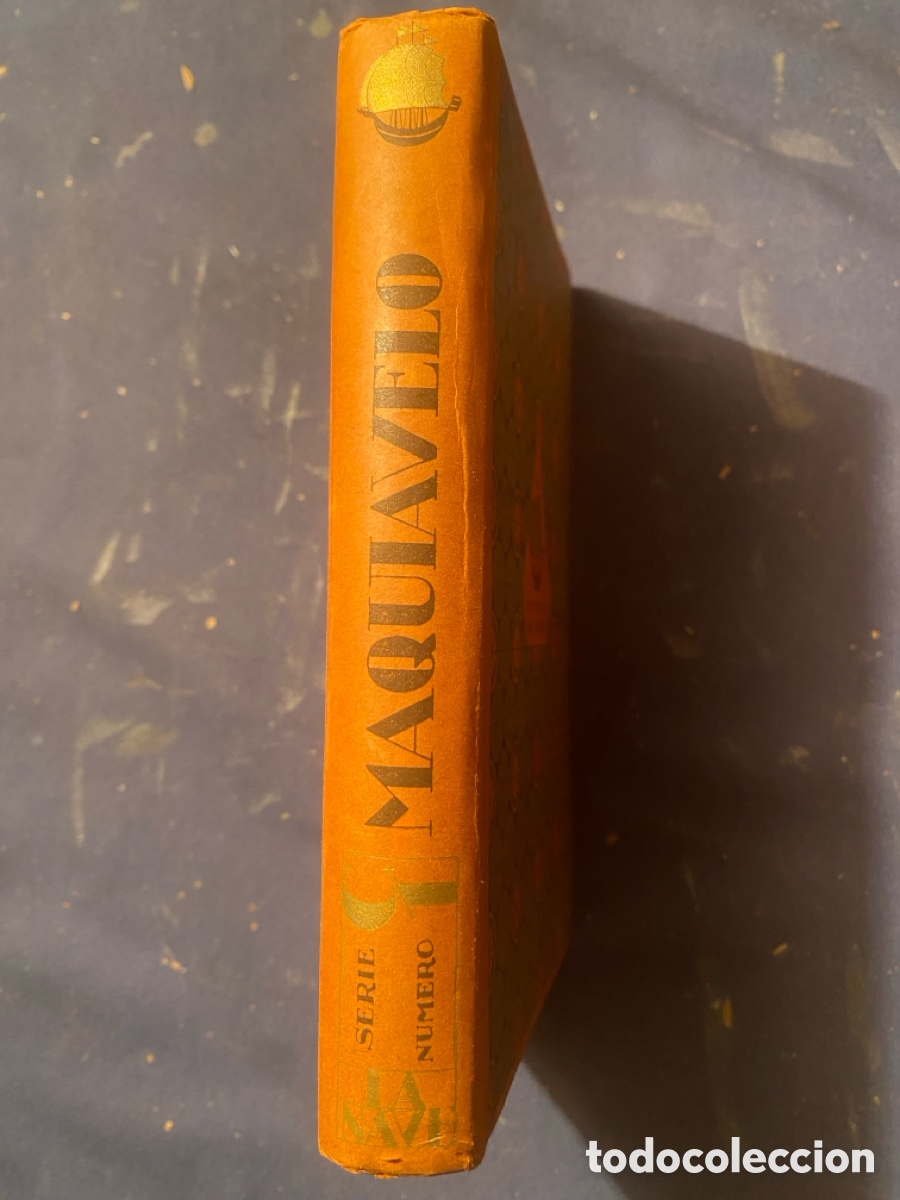 Libros de segunda mano: GIUSEPPE PREZZOLINI: - MAQUIAVELO - (EDITORIAL LA NAVE. 1941)