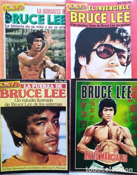 Libros de segunda mano: Cuatro libros de Bruce Lee. Super Kung-Fu n&uacute;meros 2, 6, 7 y Bruce Lee Artes Marciales
