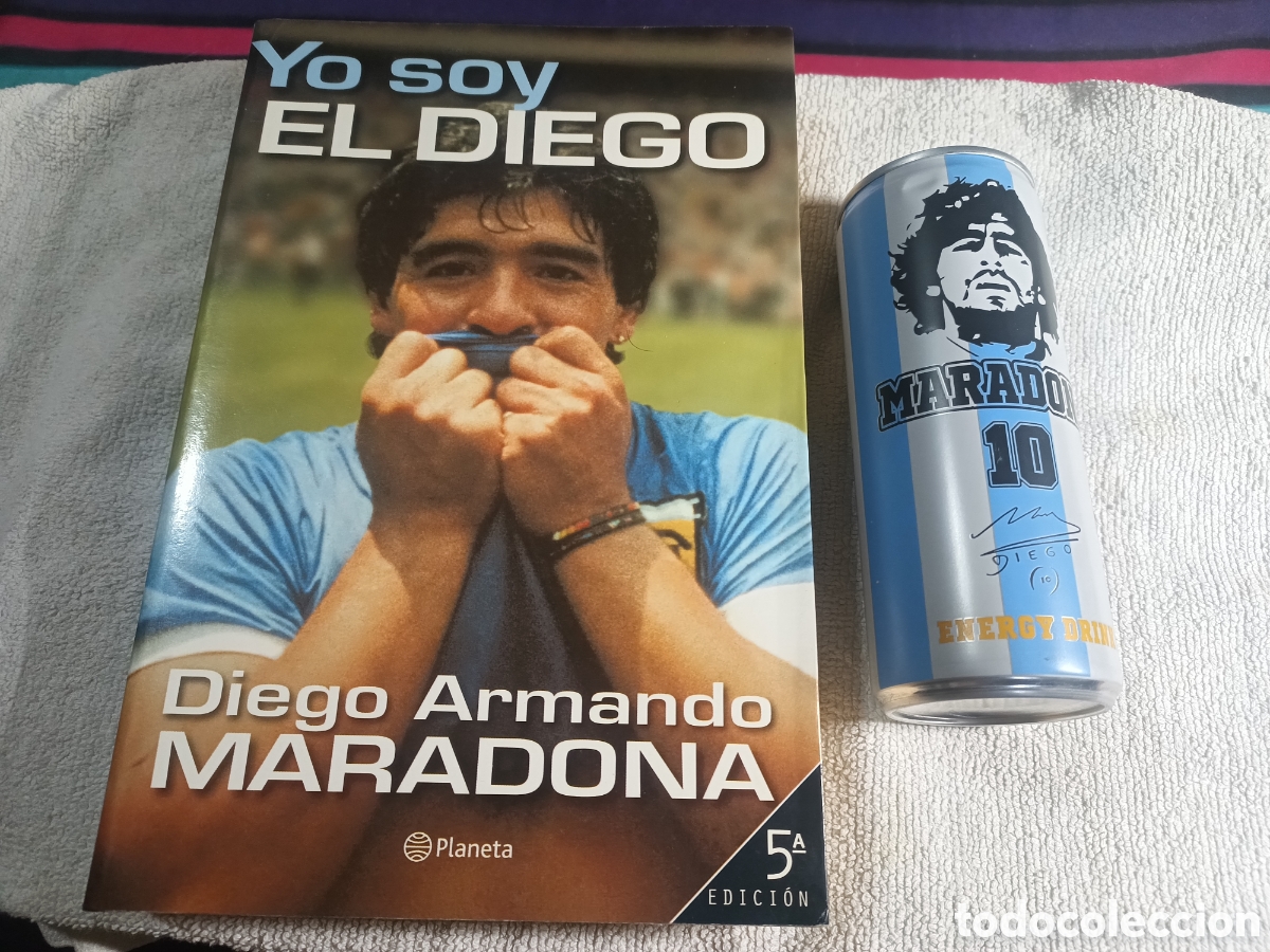 Libros de segunda mano: LIBRO YO SOY EL DIEGO - DIEGO ARMANDO MARADONA / A&Ntilde;O 2001 / DE REGALO LATA ENERG&Eacute;TICA DE MARADONA.