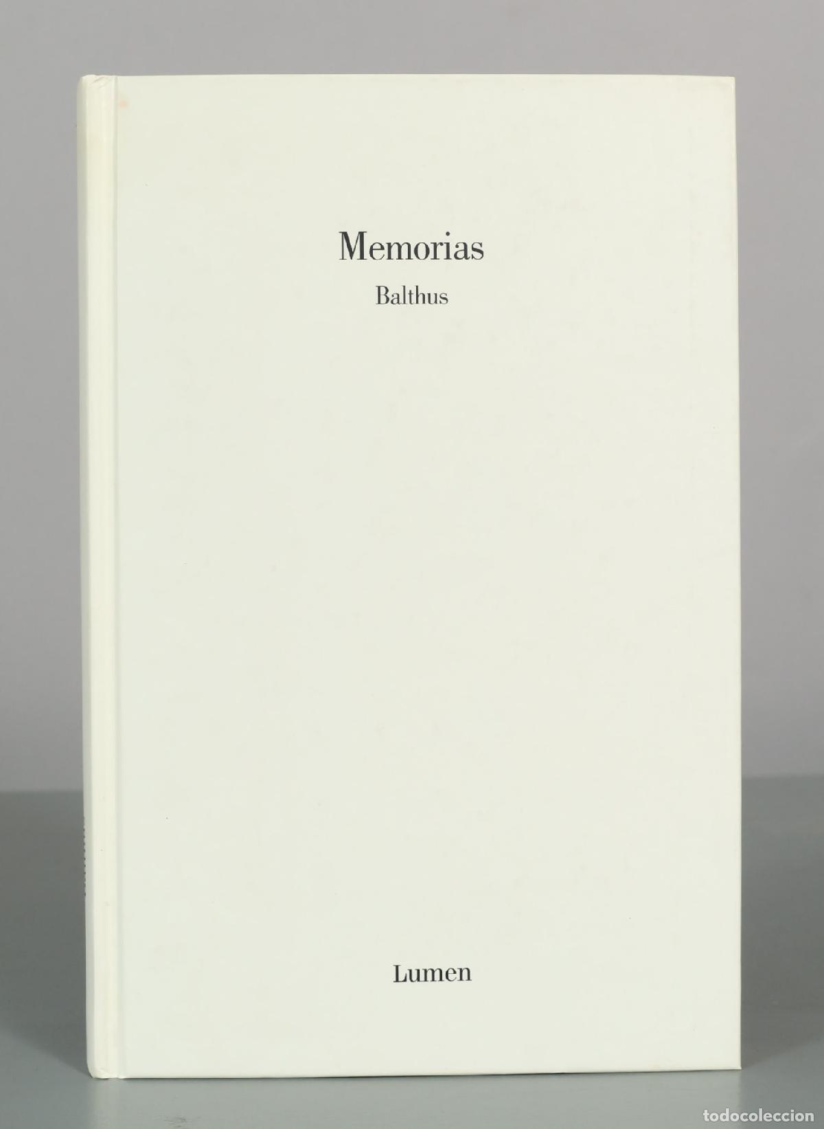 Libros de segunda mano: Memorias - Balthus - Editorial Lumen - Foto 1