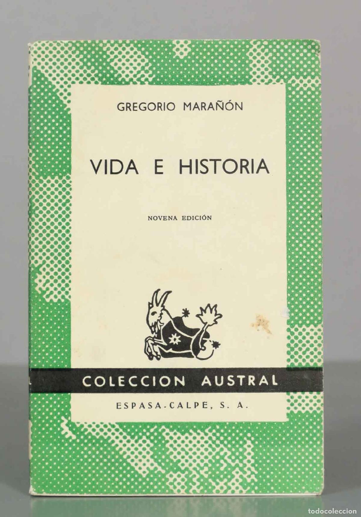 Libros de segunda mano: Vida e historia - Gregorio Mara&ntilde;&oacute;n - Espasa-Calpe