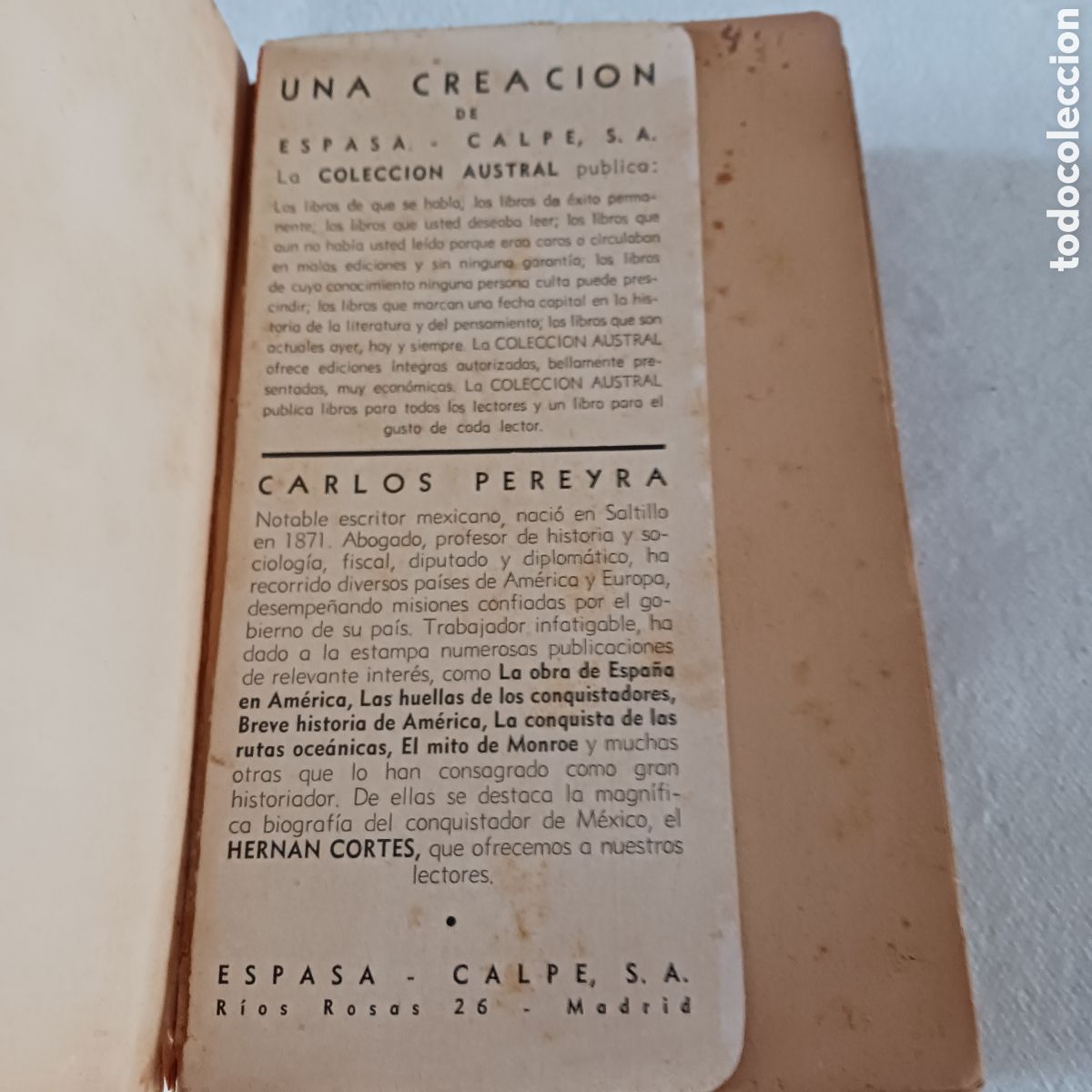Libros de segunda mano: Hernan Cortes de Carlos Pereyra - Foto 3