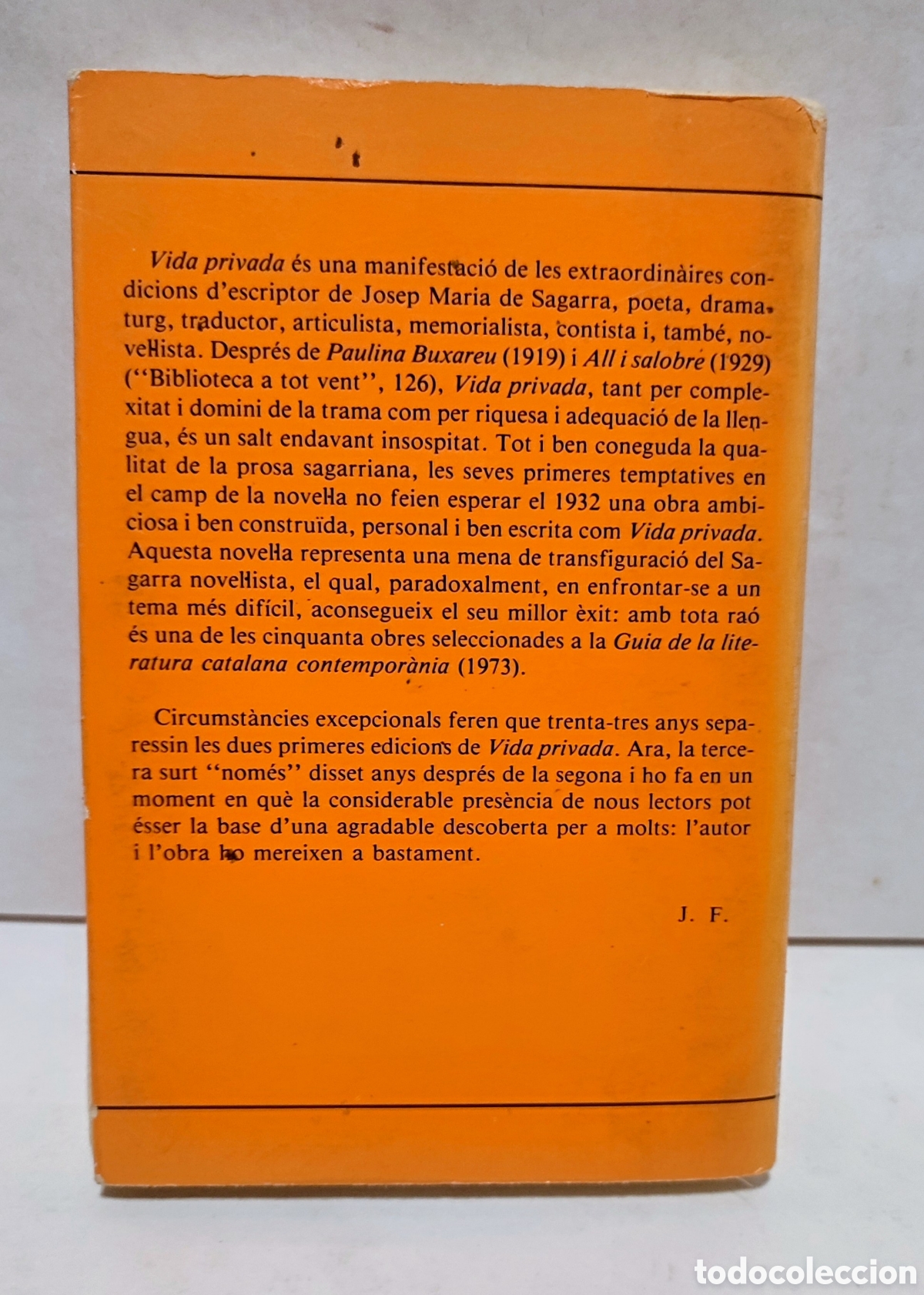 Libros de segunda mano: LIBRO VIDA PRIVADA JOSEP MARIA DE SEGARRA - Foto 2