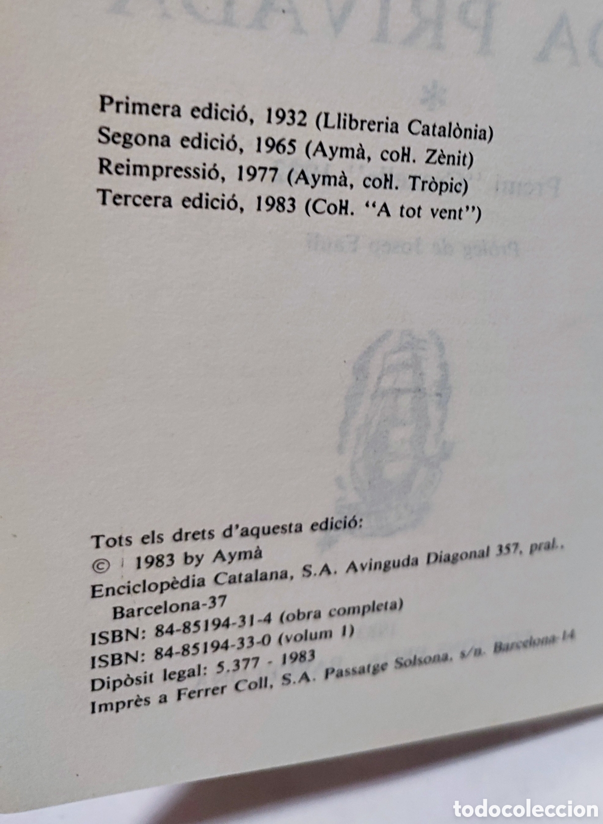 Libros de segunda mano: LIBRO VIDA PRIVADA JOSEP MARIA DE SEGARRA - Foto 3