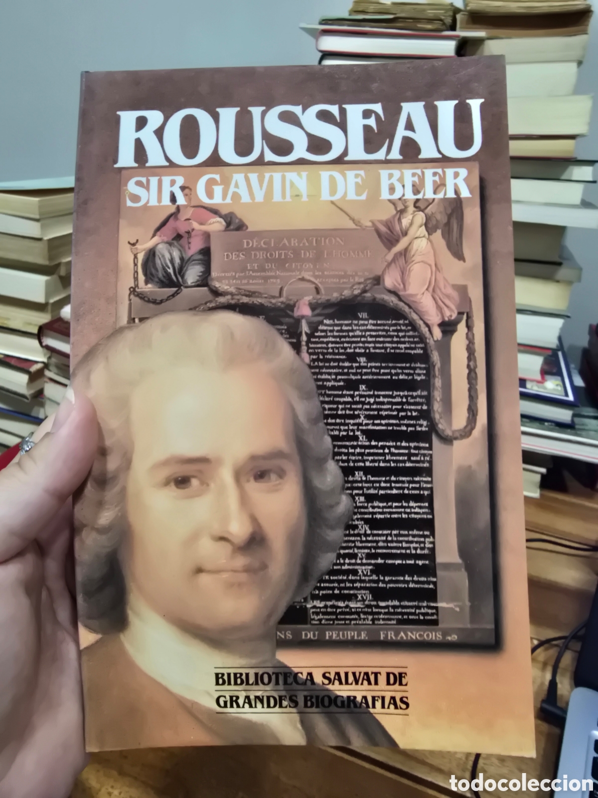 Libros de segunda mano: ROUSSEAU Sir Gavin de Beer SALVAT 1988 BIOGRAFIA FILOSOFIA