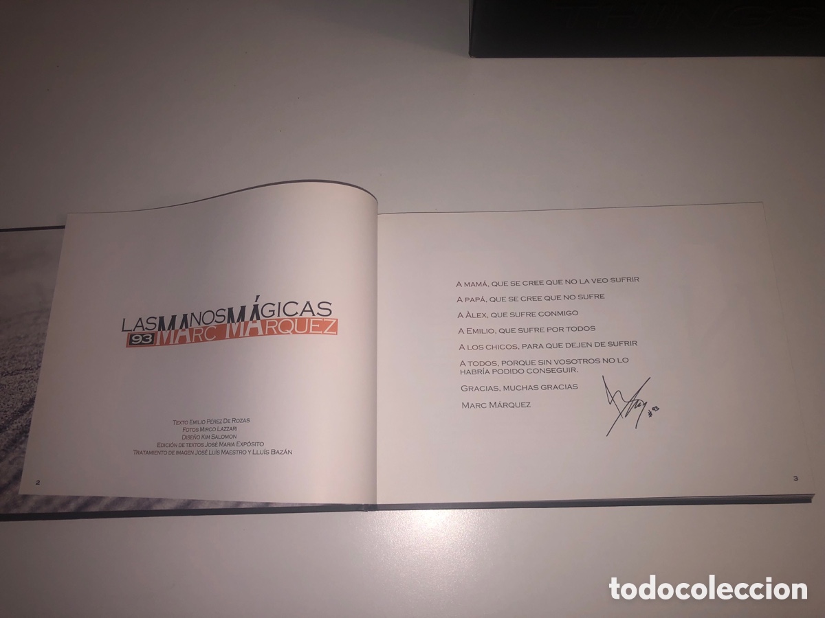 Libros de segunda mano: MARC M&Aacute;RQUEZ / LIBRO: LAS MANOS M&Aacute;GICAS (Edici&oacute;n Limitada, MUY RARO) 2012 - Foto 2