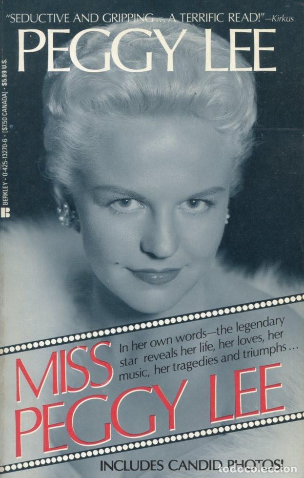 Libros de segunda mano: MISS PEGGY LEE. Autobiograf&iacute;a de Peggy Lee.