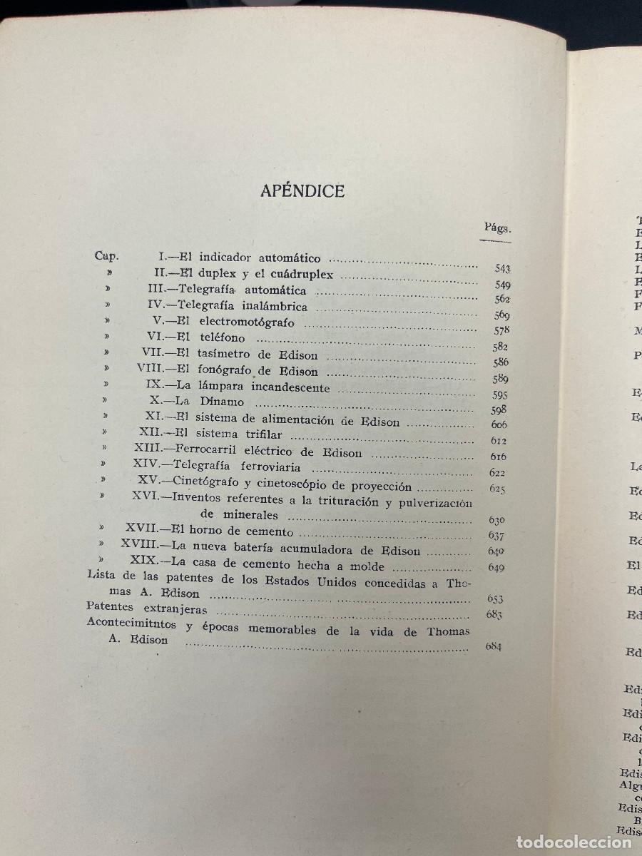 Libros de segunda mano: Edison, su vida y sus inventos - Foto 7