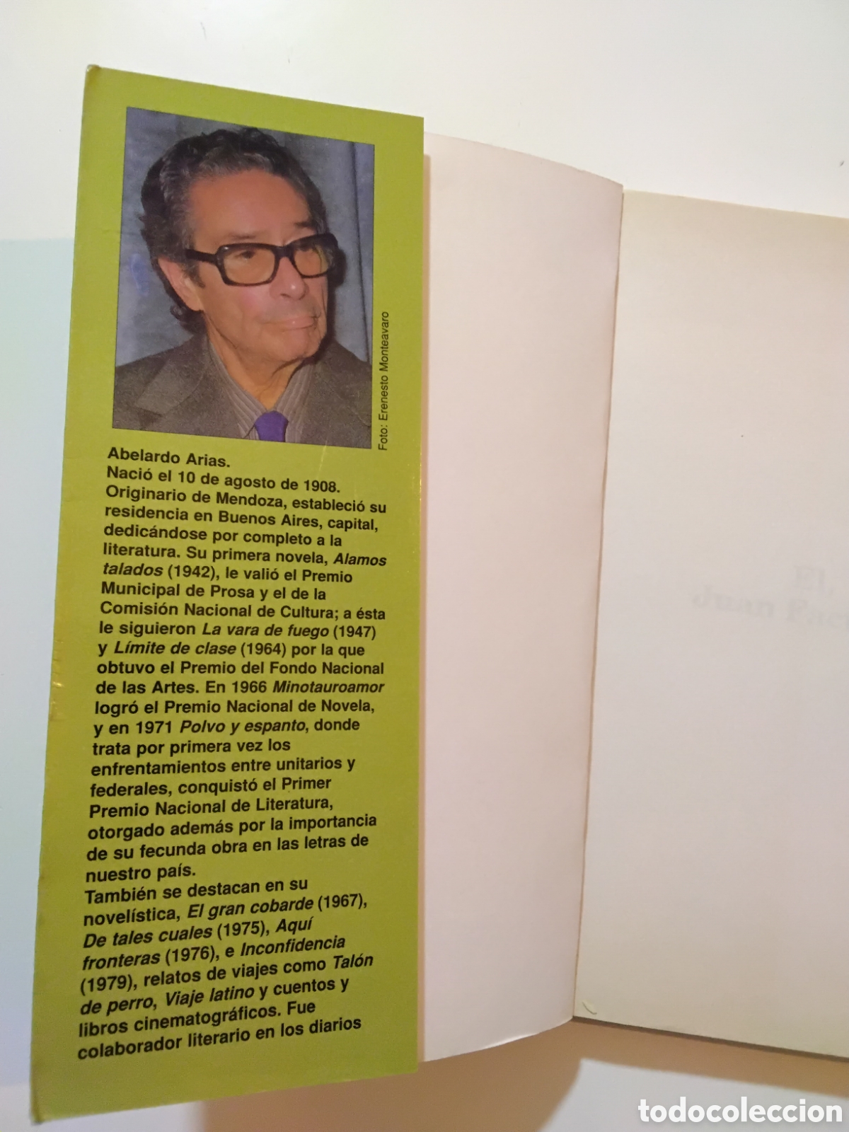 Libros de segunda mano: Abelardo Arias &mdash; El, Juan Facundo &mdash; Editorial Galerna, 1995 - Foto 3