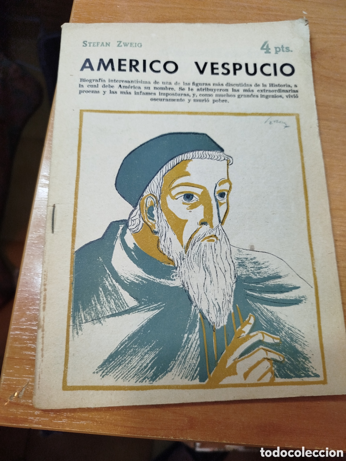 Libros de segunda mano: Am&eacute;rico Vespucio. Stefan zweig. Revista literaria novelas y cuentos