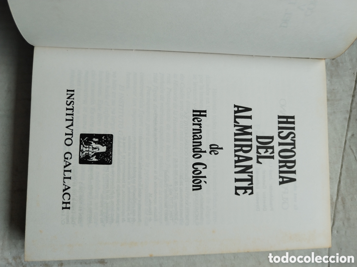 Libros de segunda mano: HISTORIA DEL ALMIRANTE HERNANDO COLON - Foto 3