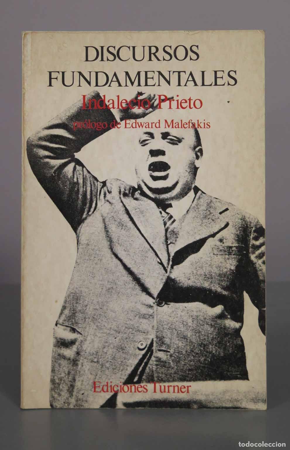 Libros de segunda mano: Discursos fundamentales - Indalecio Prieto - Ediciones Turner