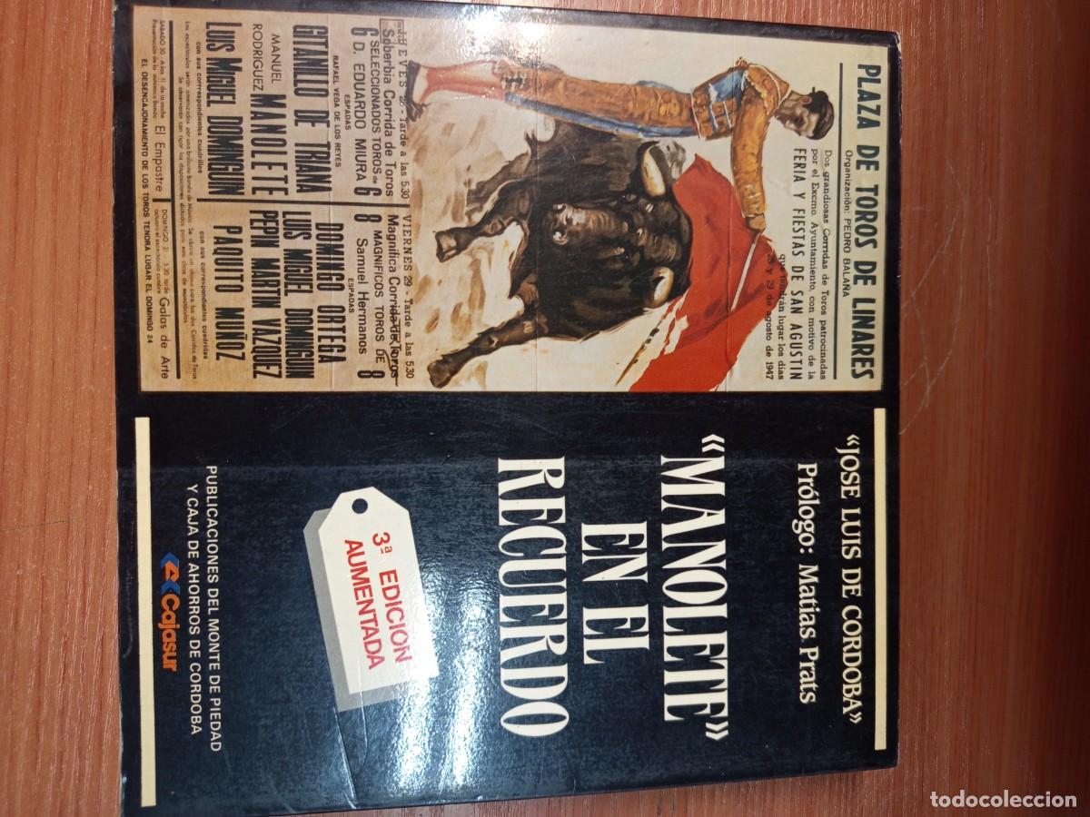 Libros de segunda mano: Manolete en el recuerdo. - Foto 1