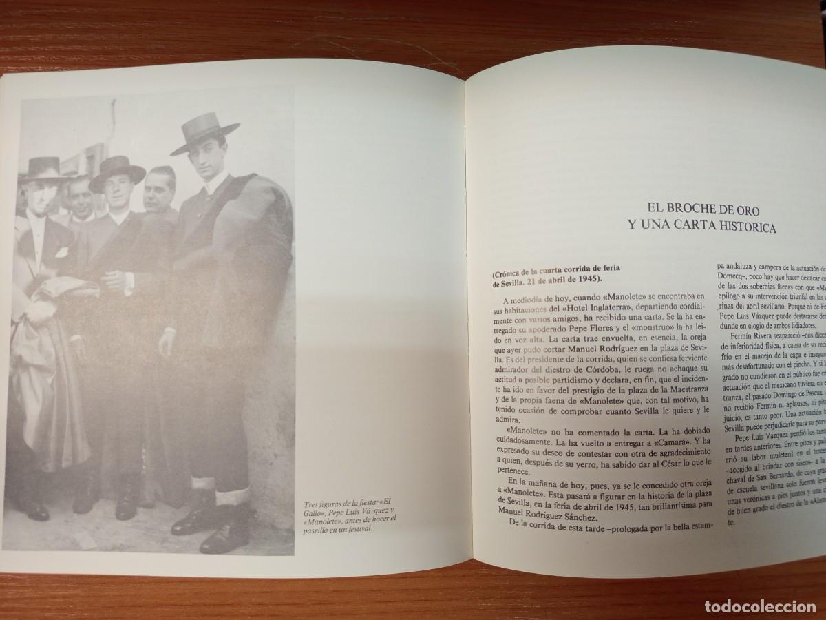 Libros de segunda mano: Manolete en el recuerdo. - Foto 2