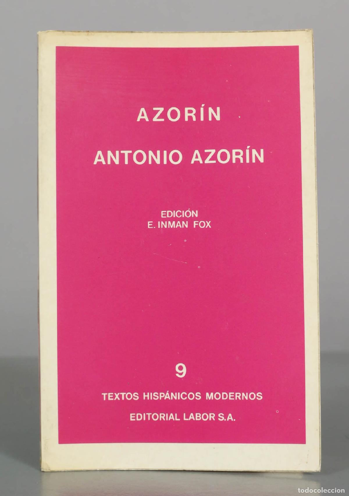 Libros de segunda mano: Antonio Azor&iacute;n - Azor&iacute;n - E. Inman Fox - Editorial Labor S.A. - Foto 1