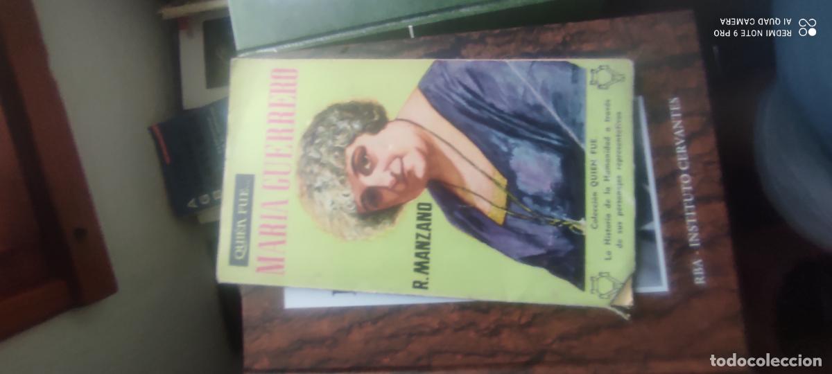 Libros de segunda mano: MAR&Iacute;A GUERRERO. RAFAEL MANZANO. EDICIONES G. P. BARCELONA, 1959. 127 P&Aacute;GS.