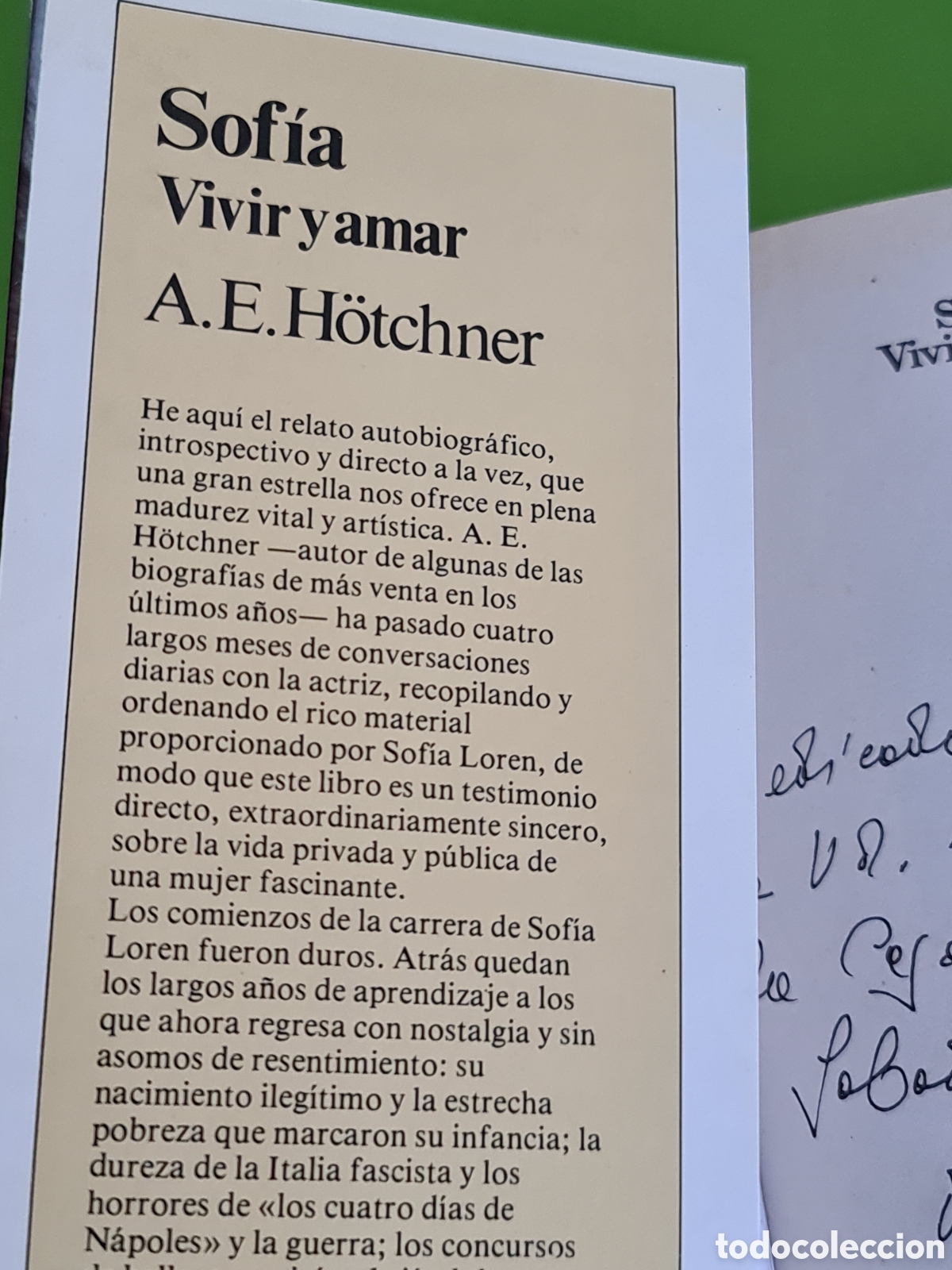 Libros de segunda mano: Libro Sophia Loren / Sofia VIVIR Y AMAR. - Foto 3