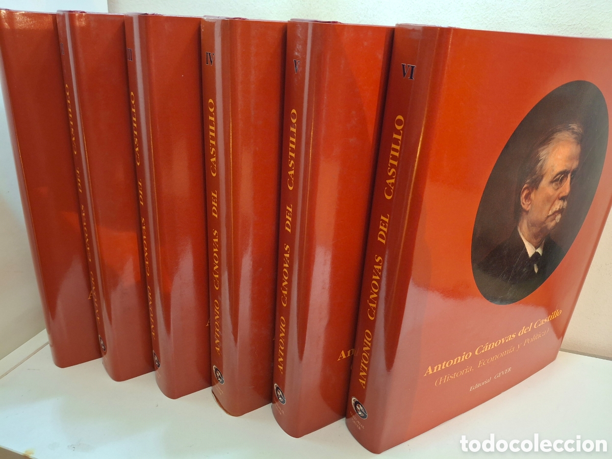 Libri di seconda mano: CANOVAS DEL CASTILLO, HISTORIA, ECONOMIA Y POLITICA, 6 TOMOS, EDITORIAL GEVER, 1995