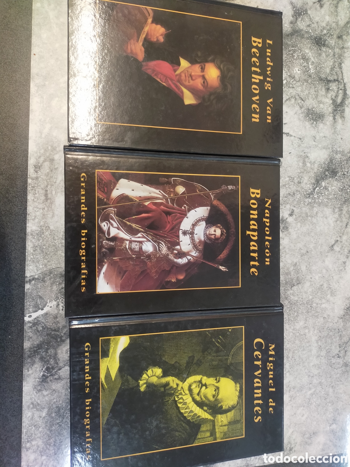 Livres d'occasion: Tres libros grandes biograf&iacute;as Napole&oacute;n bonaparte Miguel de Cervantes ludwig van Beethoven