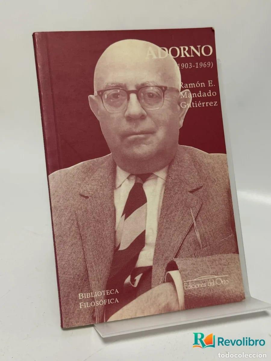 Libros de segunda mano: Adorno (1903-1969) - Ram&oacute;n E. Mandoado Guti&eacute;rrez - Foto 1