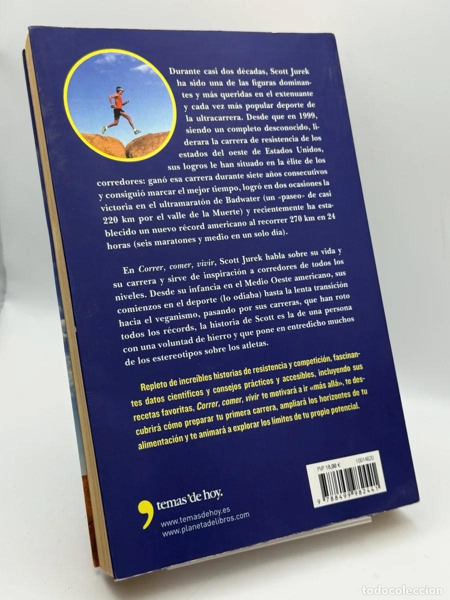Libros de segunda mano: Correr, comer, vivir - Scott Jurek con Steve Friedman - Foto 2