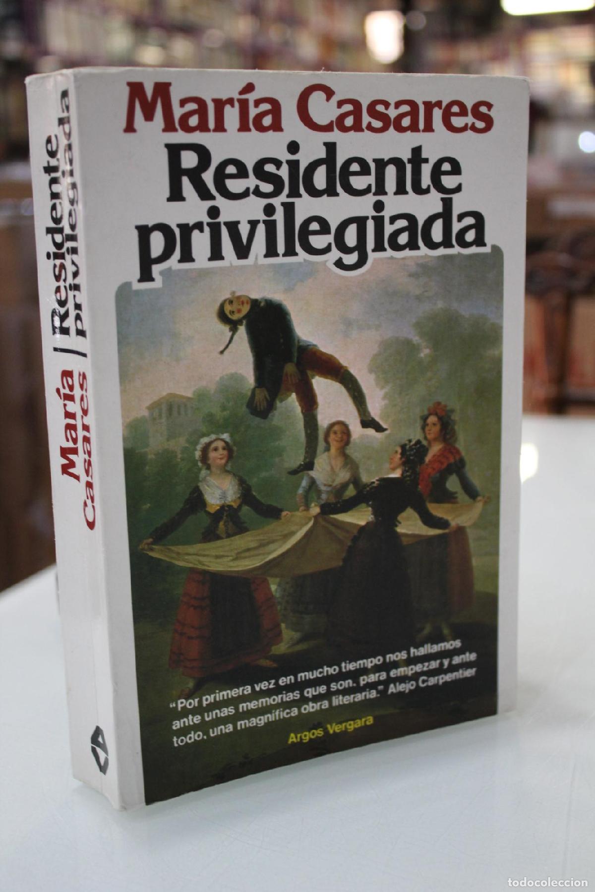 Libros de segunda mano: Residente privilegiada - Mar&iacute;a Casares