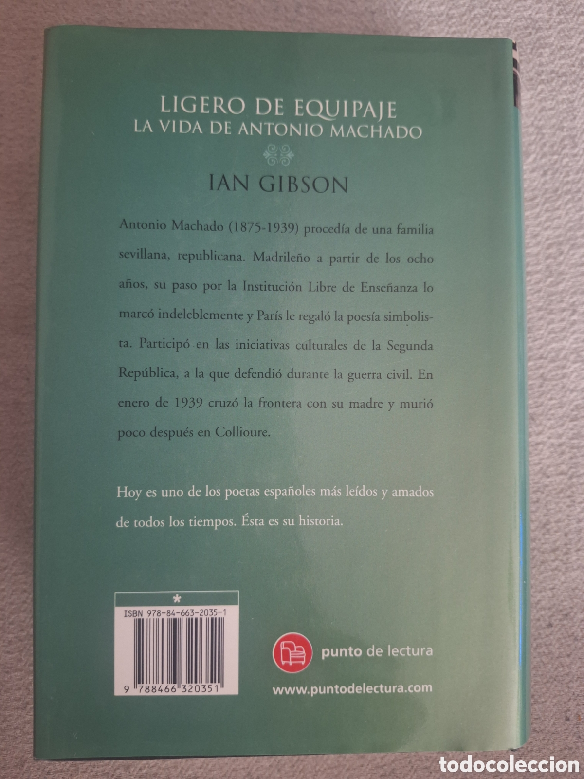 Libros de segunda mano: Libro &rdquo;Ligero de equipaje&rdquo; Ian Gibson - Foto 2