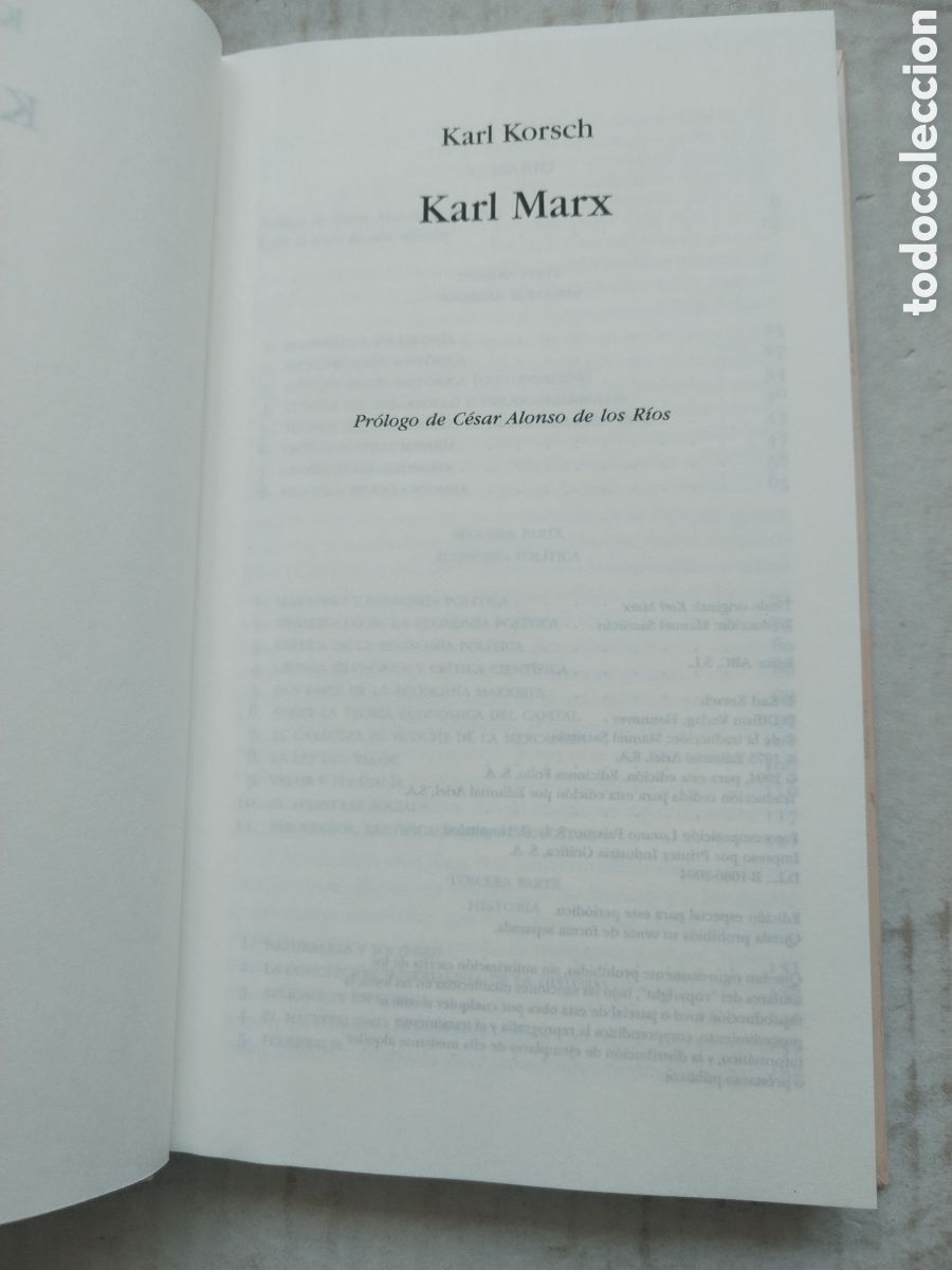 Libros de segunda mano: KARL MAX/KARL KORCH. - Foto 2