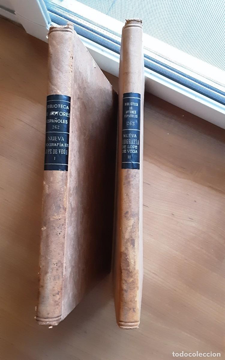 Libros de segunda mano: Nueva Biograf&iacute;a de Lope de Vega, 2Tomos, Biblioteca de autores espa&ntilde;oles nrs 262 y 263