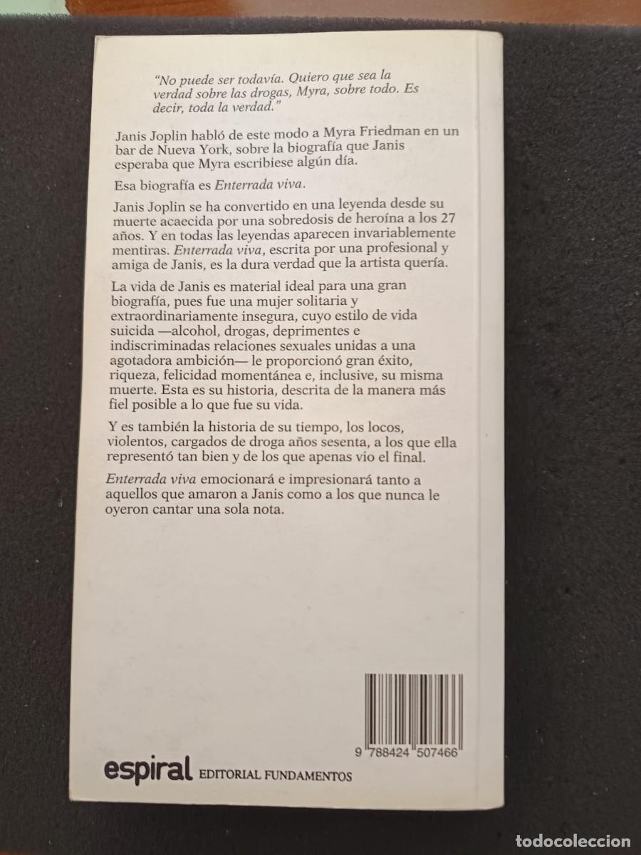 Libros de segunda mano: JANIS JOPLIN, DE MYRA FRIEDMAN - Foto 2