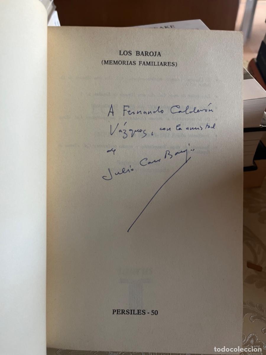 Libros de segunda mano: Caro Baroja, Julio.- Los Baroja ( dedicatoria aut&oacute;grafa del autor)