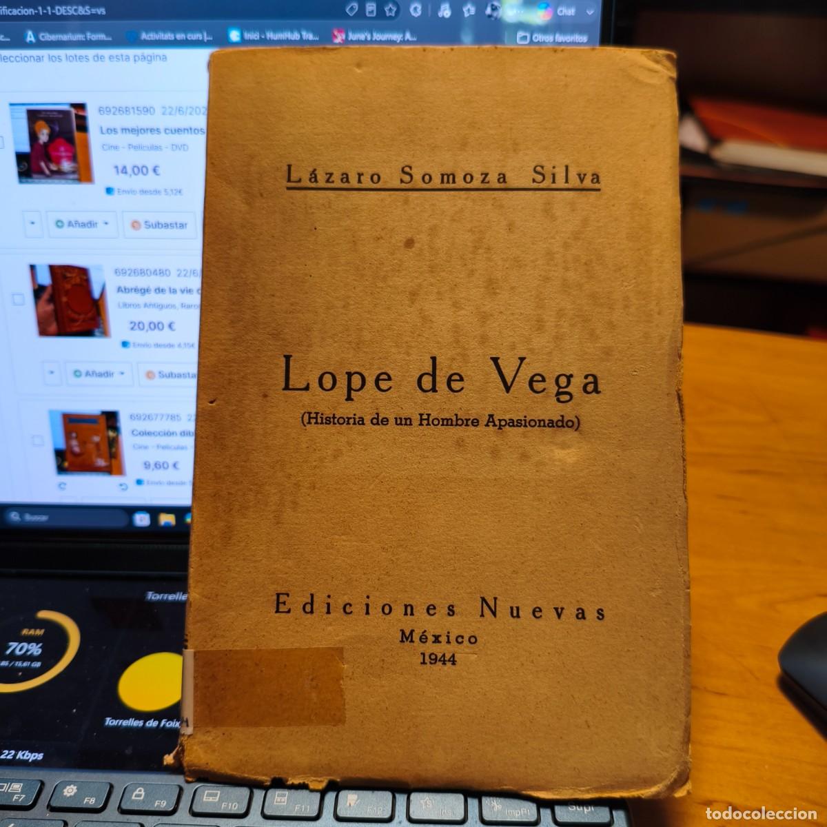 Libros de segunda mano: Lope de Vega (historia de un Hombre apasionado) por L&aacute;zaro Somoza Silva