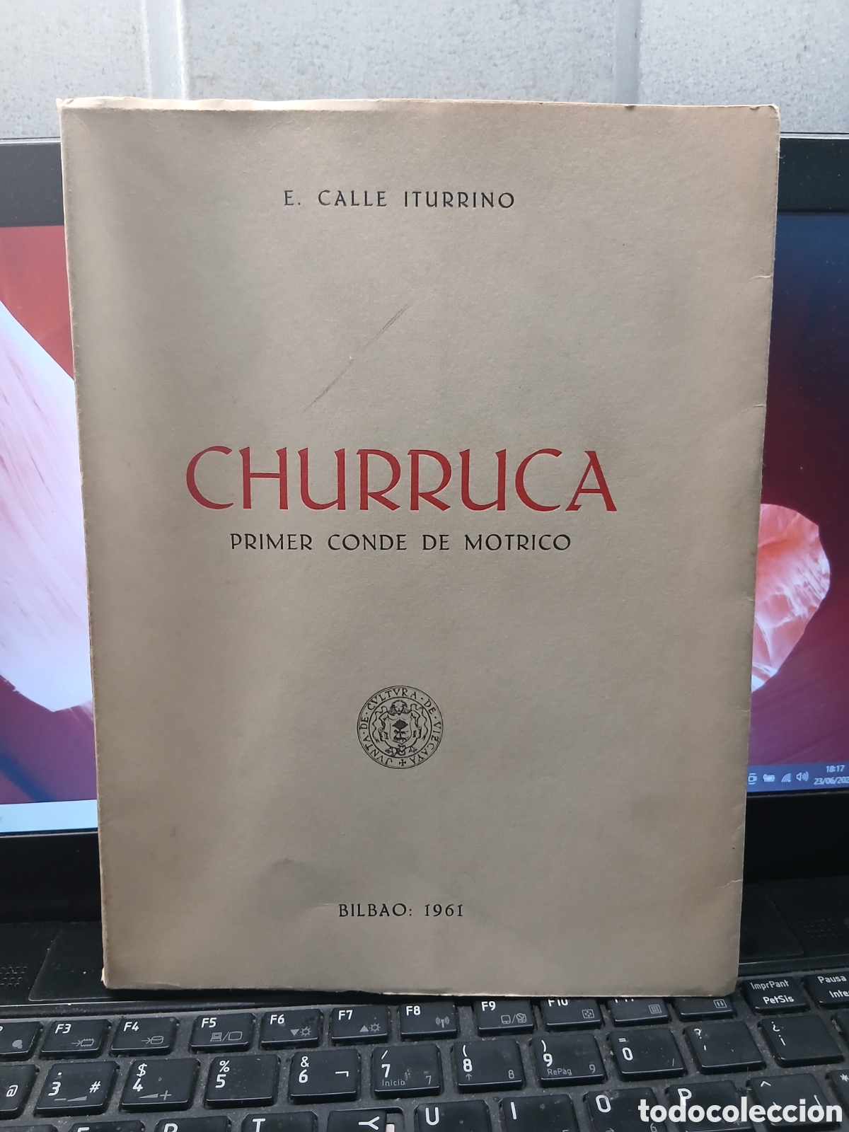 Libros de segunda mano: CHURRUCA PRIMER CONDE DE MOTRICO. E.CALLE ITURRINO FIRMADO Y DEDICADO POR EL AUTOR!!!
