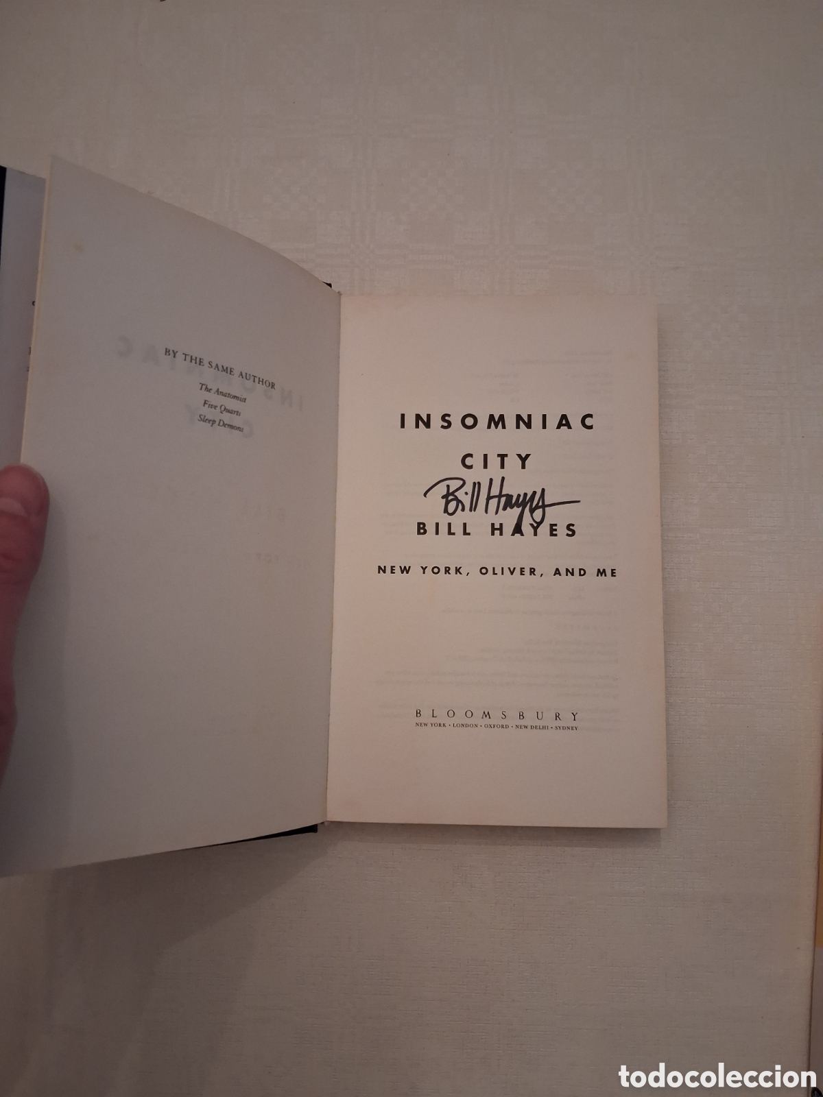 Libros de segunda mano: Insomniac City: New York, Oliver, and Me, Bill Hayes (signed by author)