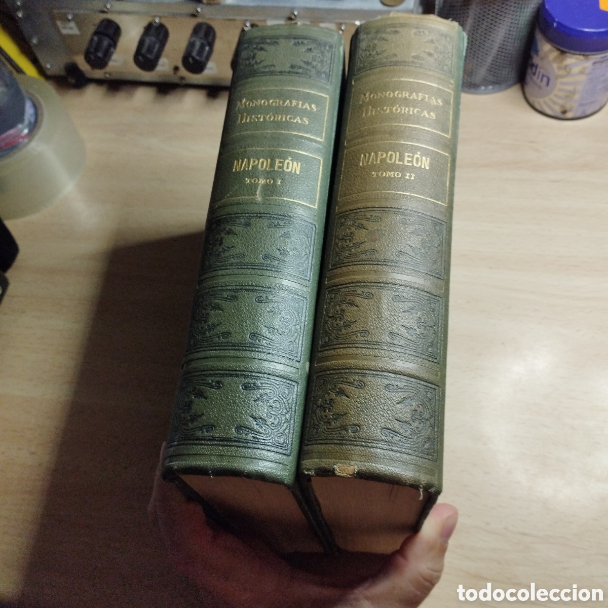 Libros de segunda mano: Napole&oacute;n (2 Tomos completa). Editorial Sopena. Monograf&iacute;as Hist&oacute;ricas.