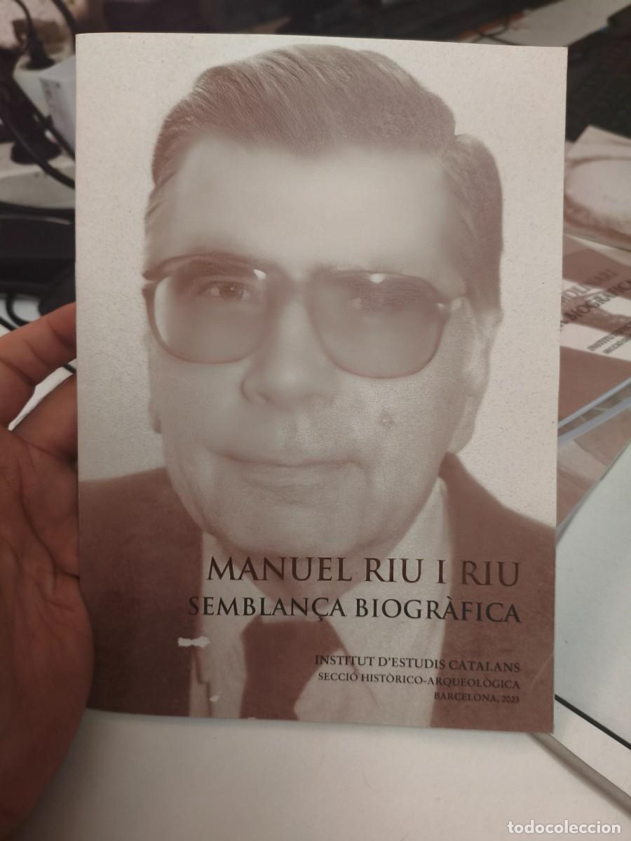 Libros de segunda mano: Manuel Riu i Riu : semblan&ccedil;a biogr&agrave;fica. Salrach i Mar&egrave;s, Josep M. IEC