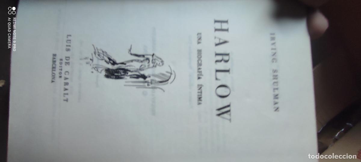 Libros de segunda mano: Irving Shulman - Harlow. Una biograf&iacute;a &iacute;ntima