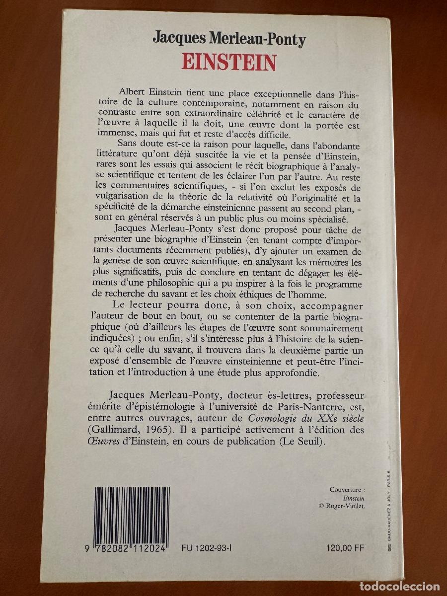 Libros de segunda mano: Einstein. - Jacques Merleau-Ponty. - Foto 2