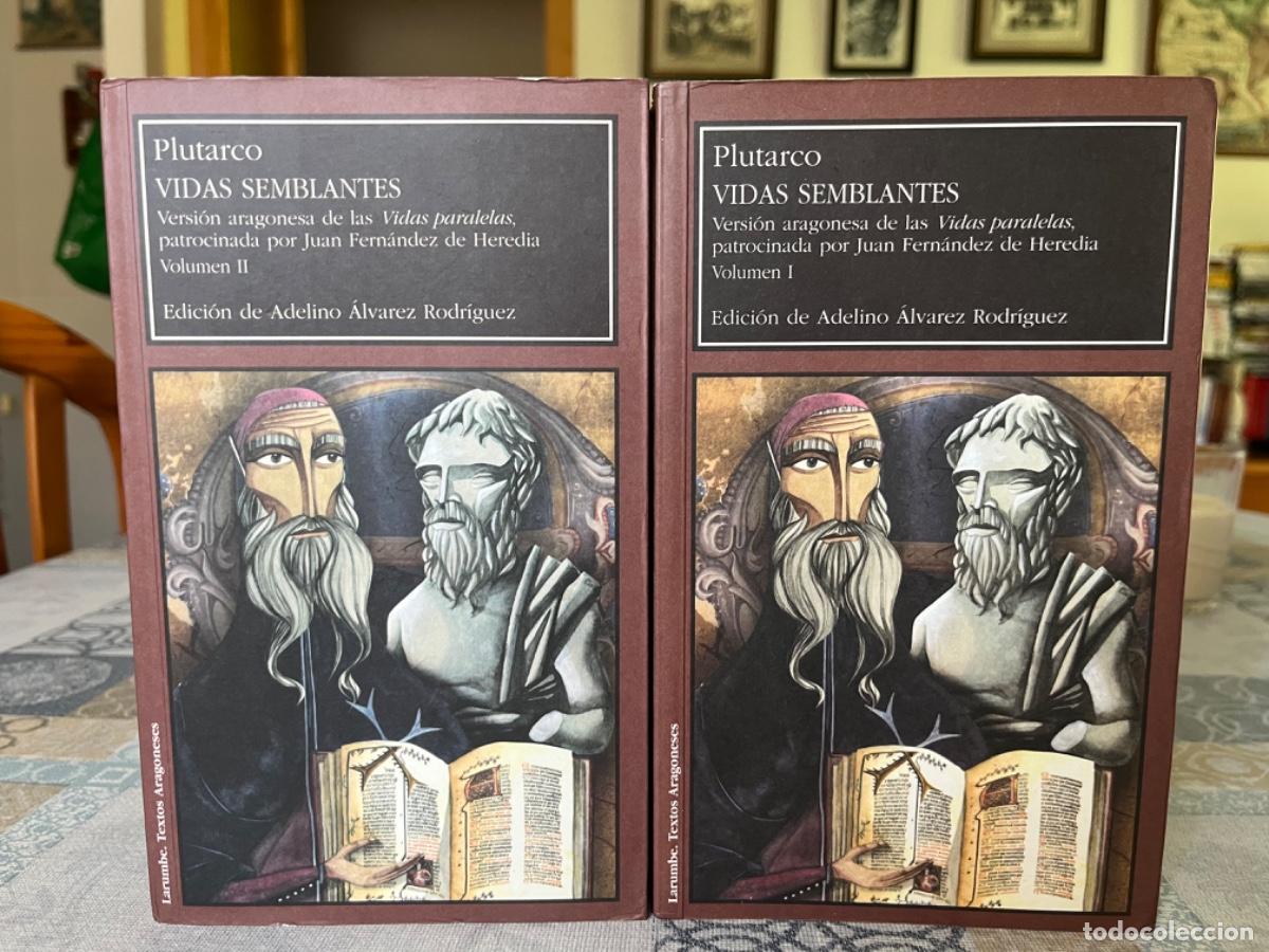 Libros de segunda mano: Plutarco.- Vidas semblantes. Versi&oacute;n aragonesa de las Vidas paralelas por Juan Fern&aacute;ndez de Heredia