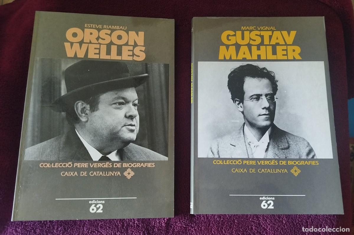 Libros de segunda mano: Lote dos libros, BIografias Orson Welles y Gustav Mahler (1993, 1991)