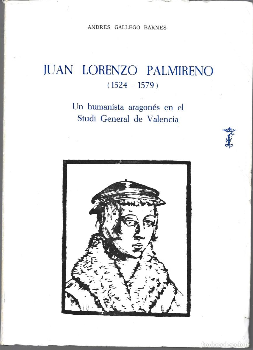 Libros de segunda mano: Andr&eacute;s GALLEGO BARNES: Juan Lorenzo Palmireno (1524-1579). Un humanista aragon&eacute;s en el Studi General