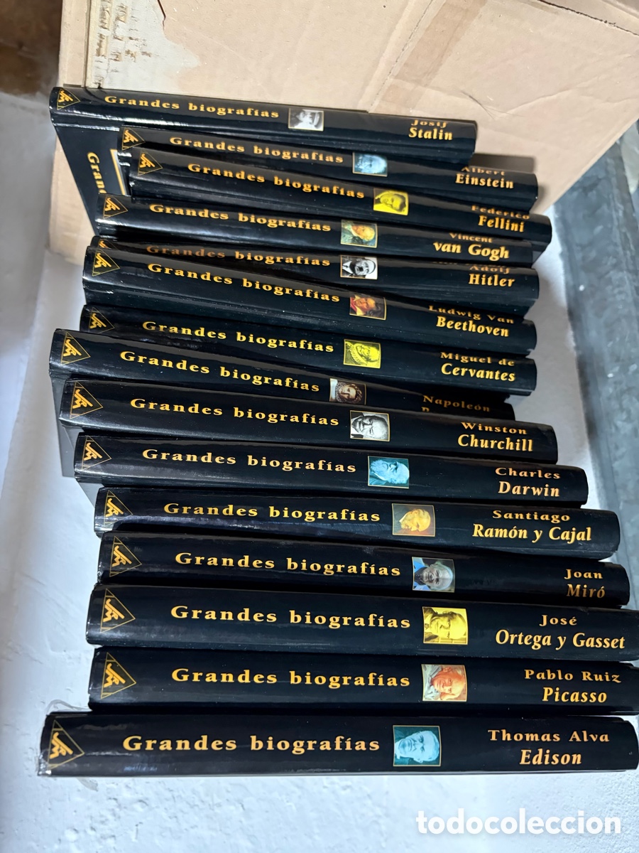 Libros de segunda mano: Colecci&oacute;n de libros grandes biograf&iacute;as: Marie curie, Mir&oacute;, Darwin, Picasso,
