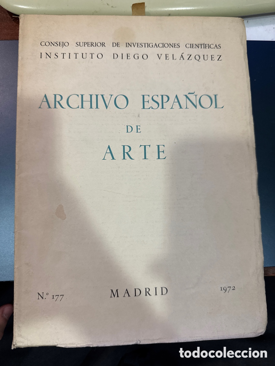 Livres d'occasion: ARCHIVO Espa&ntilde;ol de Arte. N&ordm; 177, 1972 Director Diego Angulo I&ntilde;iguez