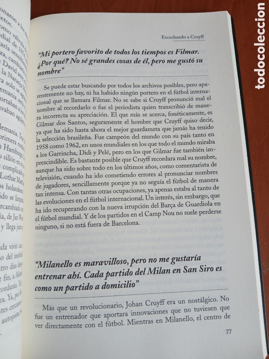 Libros de segunda mano: Escuchando a Cruyff. Edwin Winkels. - Foto 8