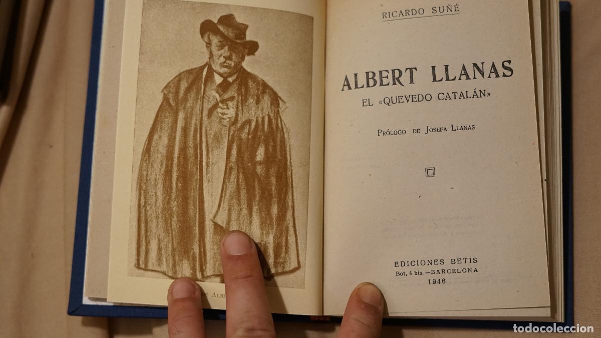 Libros de segunda mano: Ricardo Su&ntilde;&eacute; - Albert Llanas el Quevedo catal&aacute;n - Foto 1
